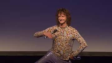Chris Fleming performing live on stage
